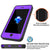 iPhone 7 Waterproof IP68 Case, Punkcase [Puple] [StudStar Series] [Slim Fit] [Dirtproof] [Snowproof] (Color in image: teal)