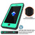 iPhone 7+ Plus Waterproof IP68 Case, Punkcase [Teal] [StudStar Series] [Slim Fit] [Dirtproof] (Color in image: black)