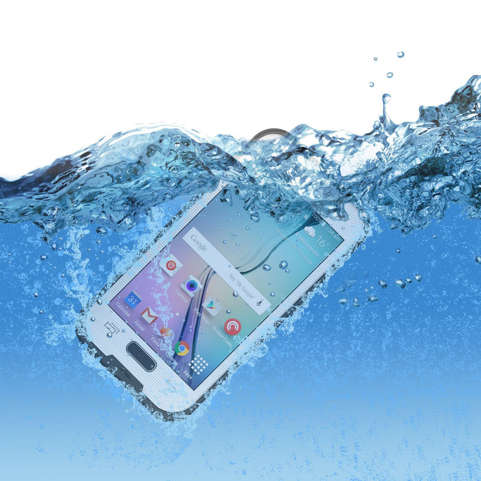 Galaxy S6 Waterproof Case, Punkcase SpikeStar White Water/Shock/Dirt/Snow Proof | Lifetime Warranty (Color in image: yellow)