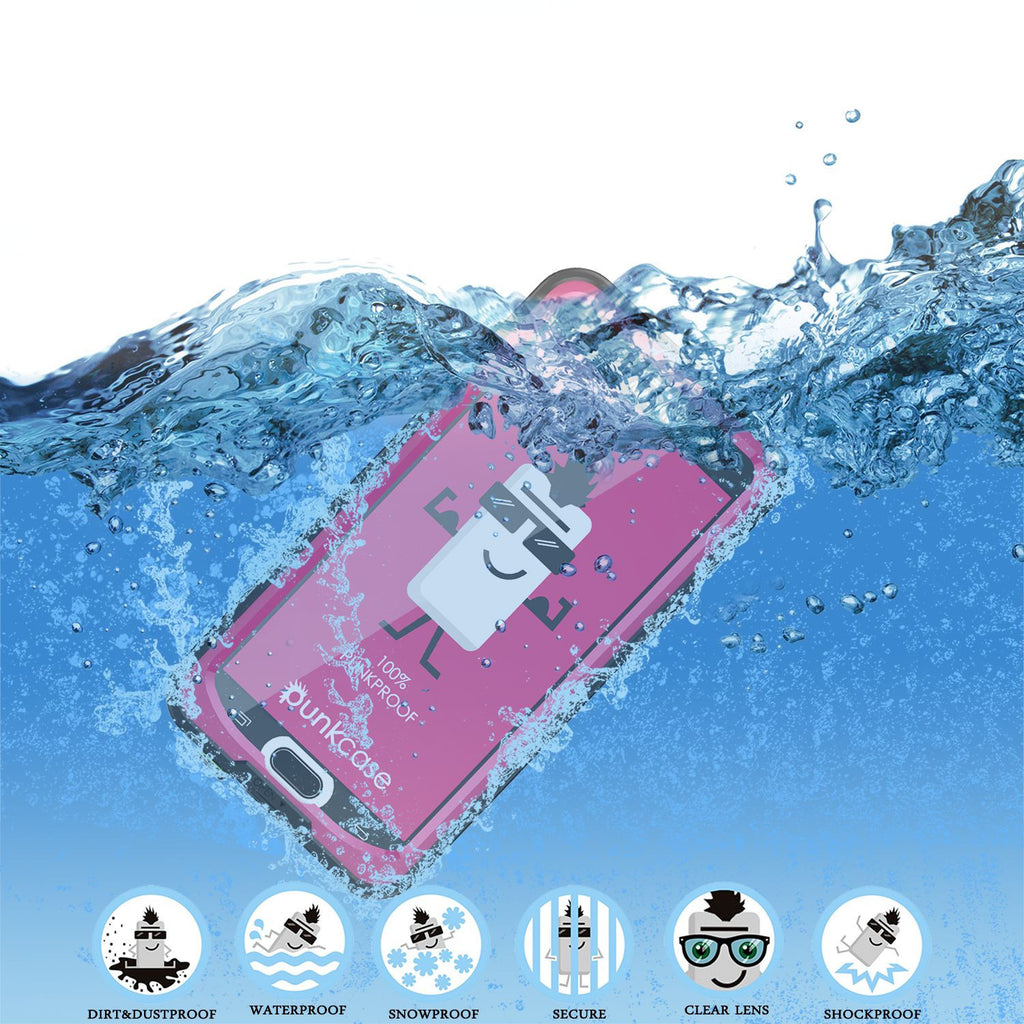 Galaxy Note 5 Waterproof Case, Punkcase StudStar Pink Shock/Dirt/Snow Proof | Lifetime Warranty (Color in image: purple)