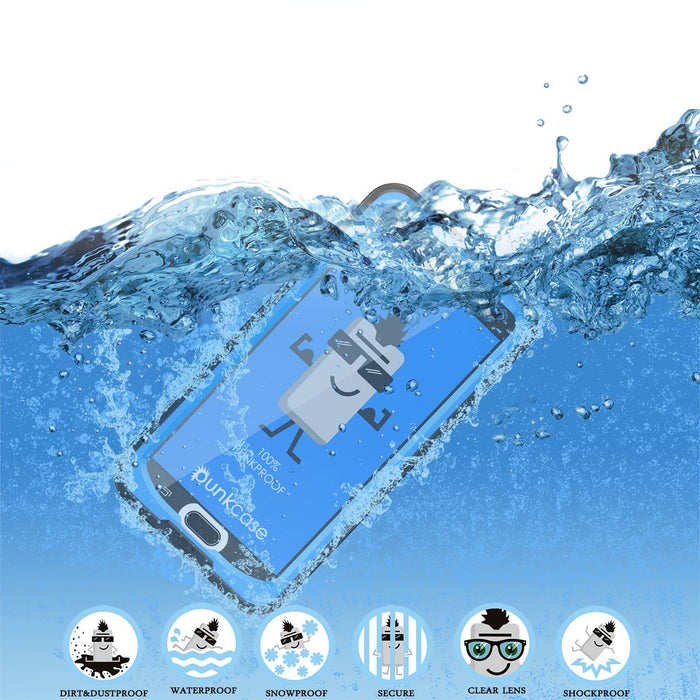 Galaxy Note 5 Waterproof Case, Punkcase StudStar Light Blue Shock/Dirt Proof | Lifetime Warranty (Color in image: red)