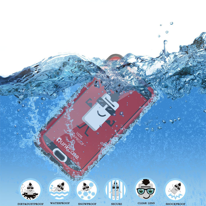 Galaxy Note 5 Waterproof Case, Punkcase StudStar Red Water/Shock/Dirt/Snow Proof | Lifetime Warranty (Color in image: purple)