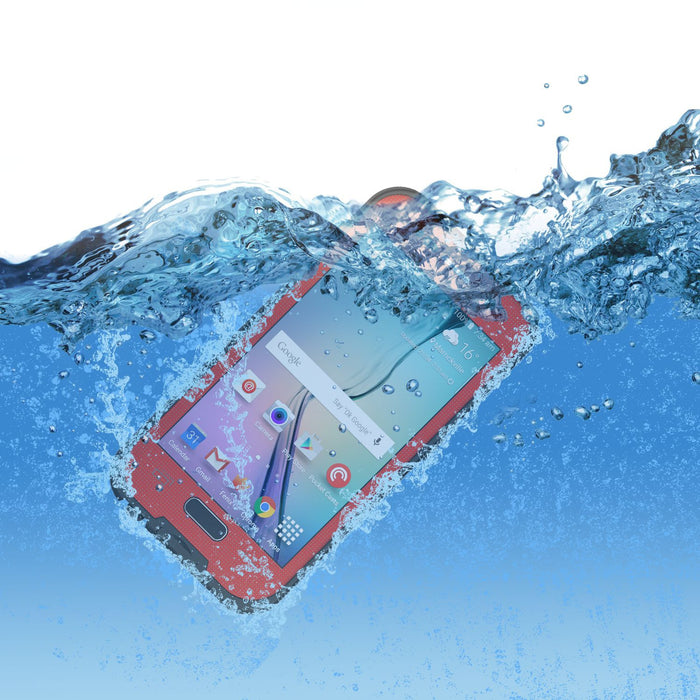 Galaxy S6 Waterproof Case, Punkcase SpikeStar Red Water/Shock/Dirt/Snow Proof | Lifetime Warranty (Color in image: yellow)