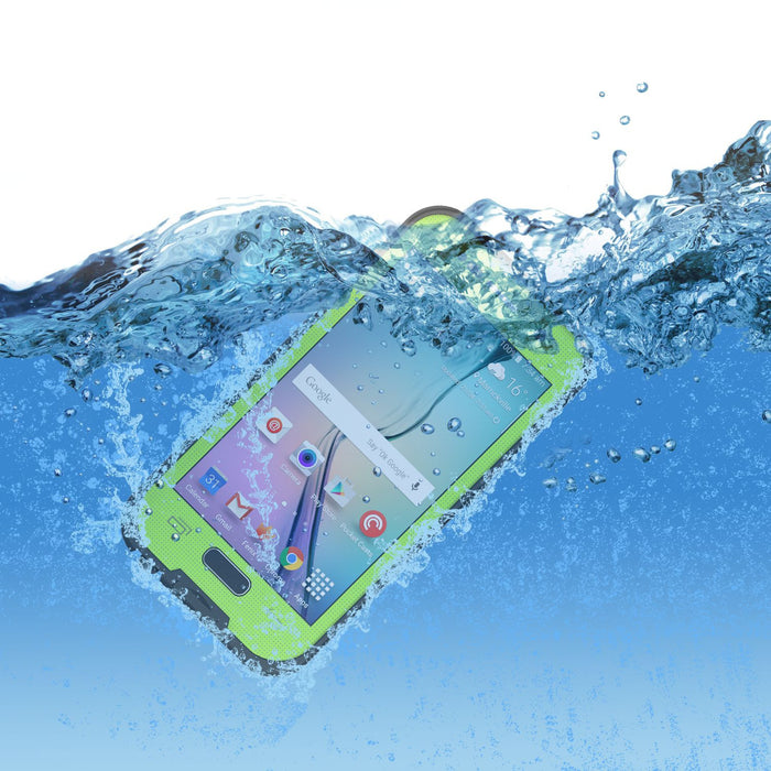 Galaxy S6 Waterproof Case, Punkcase SpikeStar Light Green Water/Shock/Dirt Proof | Lifetime Warranty (Color in image: yellow)