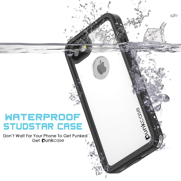 iPhone 7 Waterproof IP68 Case, Punkcase [White] [StudStar Series] [Slim Fit] [Dirtproof] [Snowproof] (Color in image: light green)