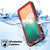 iPhone X Waterproof IP68 Case, Punkcase [Red] [StudStar Series] [Slim Fit] [Dirtproof] (Color in image: light blue)