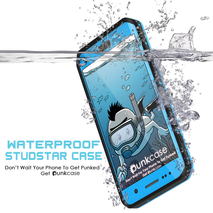Galaxy S7 EDGE Waterproof Case PunkCase StudStar Light Blue Thin 6.6ft Underwater IP68 ShockProof (Color in image: red)