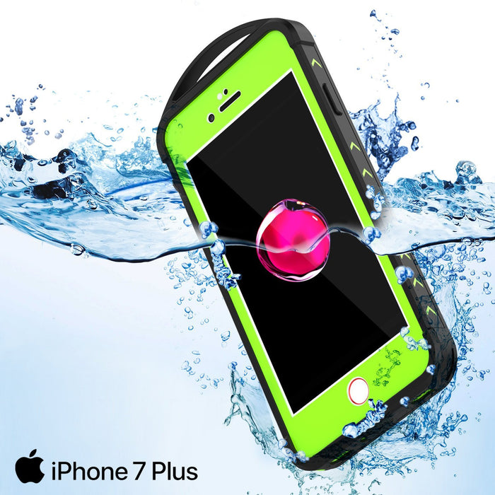 iPhone 8+ Plus Waterproof Case, Punkcase ALPINE Series, Light Green | Heavy Duty Armor Cover (Color in image: purple)