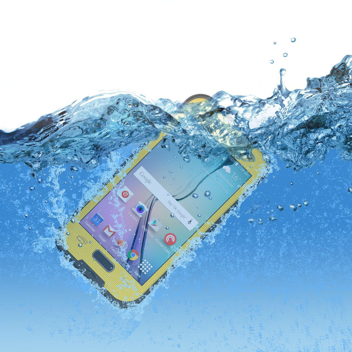 Galaxy S6 Waterproof Case Punkcase SpikeStar Yellow Water/Shock/Dirt/Snow Proof | Lifetime Warranty (Color in image: purple)