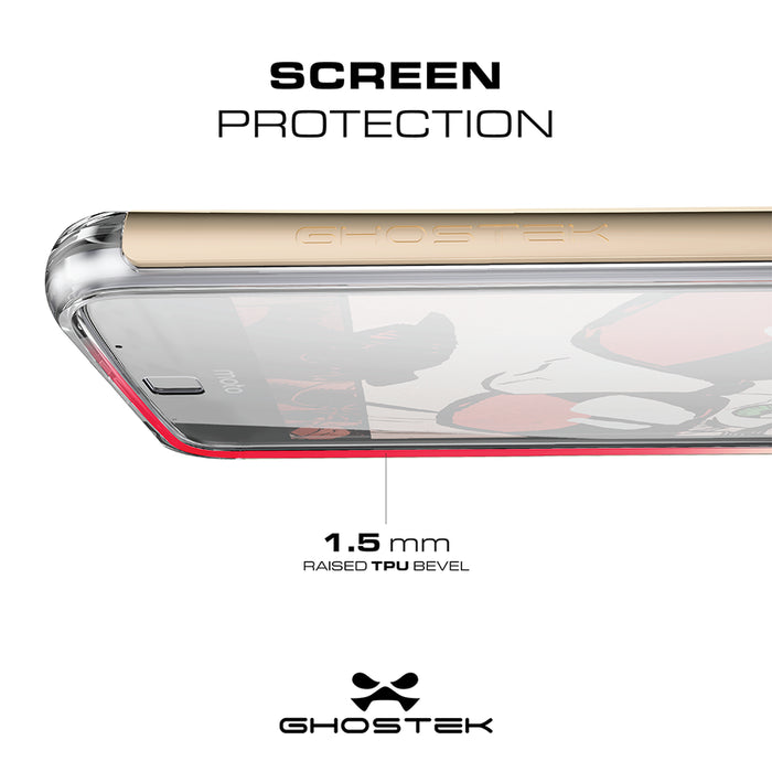 Motorola Moto Z Force Case, Ghostek Cloak 2.0 Pink Series w/ Screen Protector | Aluminum Frame 