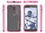 Moto G4 Case, Ghostek Covert Peach Series | Clear TPU | Explosion-Proof Screen Protector |Ultra Fit (Color in image: Rose Pink)
