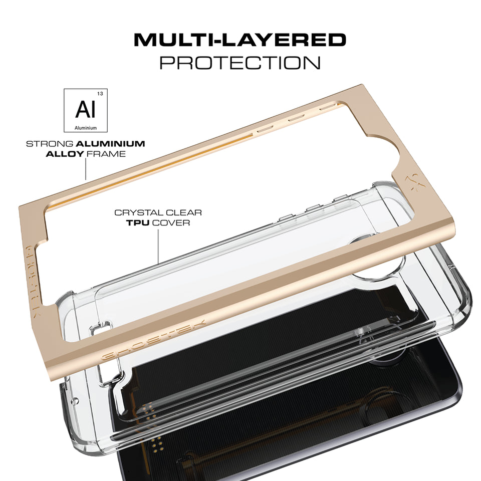 Motorola Moto Z Force Case, Ghostek Cloak 2.0 Black Series w/ Screen Protector | Aluminum Frame 