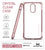 Moto G4 Case, Ghostek Covert Rose Pink Series | Clear TPU | Explosion-Proof Screen Protector (Color in image: Dark Gray)