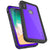 iPhone X Waterproof IP68 Case, Punkcase [Purple] [StudStar Series] [Slim Fit] [Dirtproof] (Color in image: white)