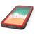 iPhone X Waterproof IP68 Case, Punkcase [Red] [StudStar Series] [Slim Fit] [Dirtproof] (Color in image: Clear.)