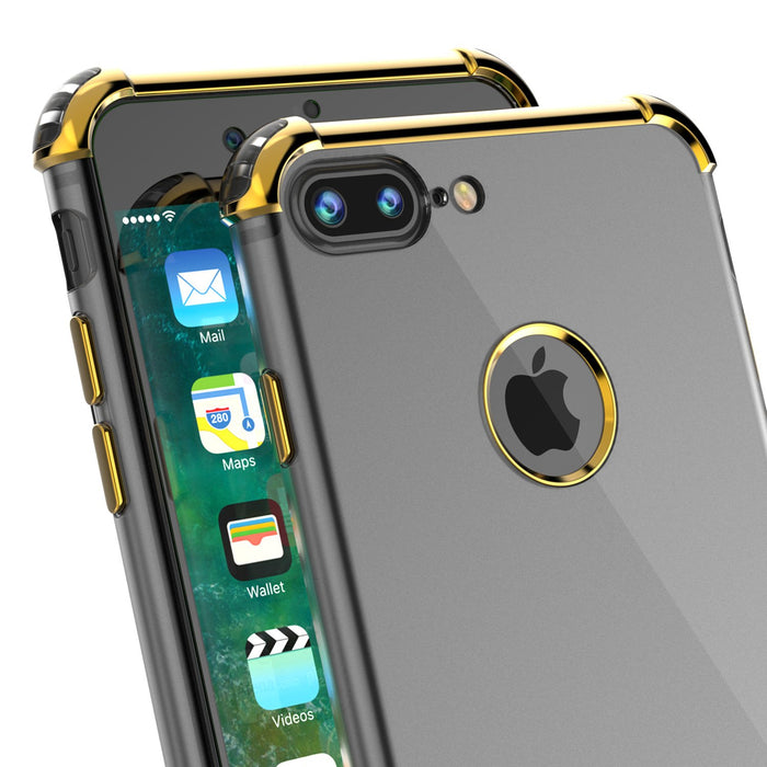 iPhone 8 PLUS Case, Punkcase [BLAZE SERIES] Protective Cover W/ PunkShield Screen Protector [Shockproof] [Slim Fit] for Apple iPhone 7/8/6/6s PLUS [Gold] (Color in image: Rosegold)