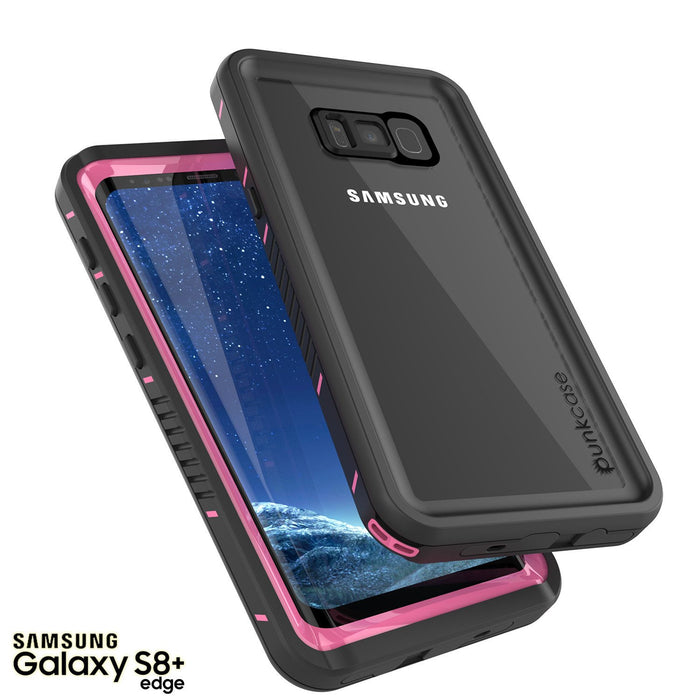 Galaxy S8 PLUS Waterproof Case, Punkcase [Extreme Series] [Slim Fit] [IP68 Certified] [Shockproof] [Snowproof] [Dirproof] Armor Cover W/ Built In Screen Protector for Samsung Galaxy S8+ [Pink] (Color in image: Teal)