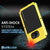 Galaxy S6 EDGE  Case, PUNKcase Metallic Neon Shockproof  Slim Metal Armor Case (Color in image: black)